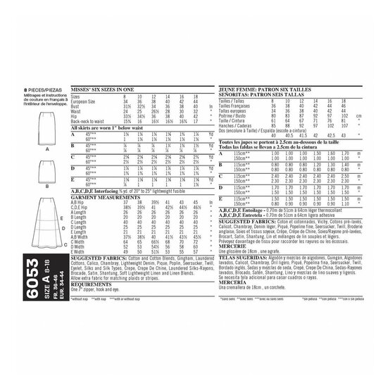 New Look Women's Skirt Sewing Pattern 6035 image number 2