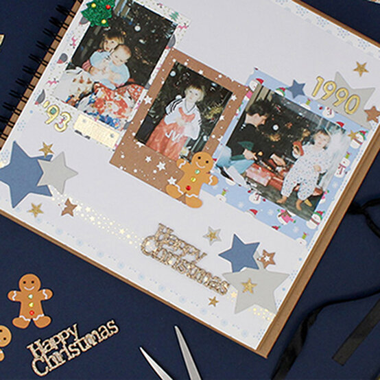 My First Christmas Scrapbook Layout image number 1