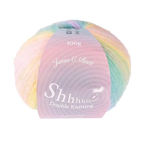 James C Brett Pretty Pastel Shhh DK Yarn 100g image number 1
