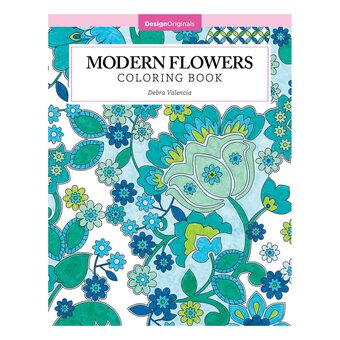 Modern Flowers Colouring Book