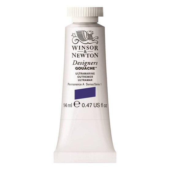 Winsor & Newton Ultramarine Gouache Tube 14ml image number 1