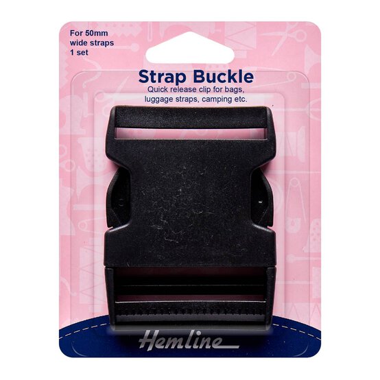 Hemline Black Strap Buckle 50mm image number 1