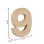 Mini Mache Number 9 10cm image number 4