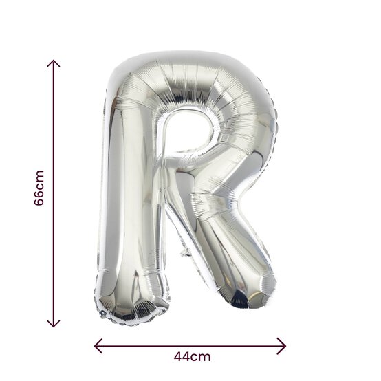 Silver Foil Letter R Balloon image number 2