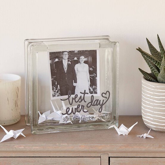 Clear Glass Block 19cm x 19cm x 8cm image number 8