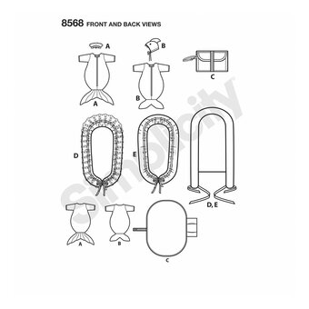 Simplicity Baby Mat and Accessories Sewing Pattern 8568
