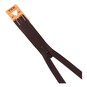 YKK Brown Concealed Zip 41cm image number 1