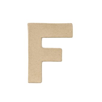 Mini Mache Letter F 10cm