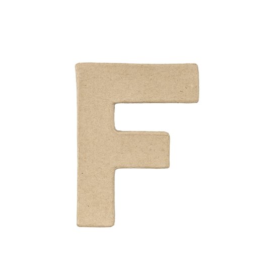 Mini Mache Letter F 10cm image number 1