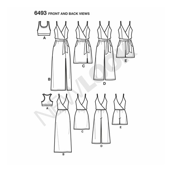 New Look Jumpsuit and Dress Sewing Pattern 6493 (6-18) image number 3