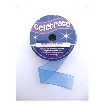 Royal Blue Organdie Ribbon 20mm x 5m