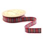 Red Tartan Ribbon 12mm x 5m image number 2