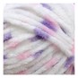 James C Brett White Pink Multi Flutterby Chunky Yarn 100 g image number 2