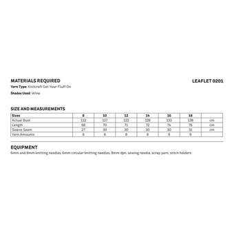 Knitcraft Sunday Cardigan Digital Pattern 0201