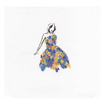 DMC Daffodil Dance Printed Cross Stitch Kit 25cm x 35cm