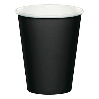 Black Velvet Paper Cups 8 Pack