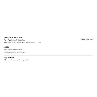 Knitcraft Granny Square Throw Digital Pattern 0134