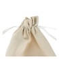 Natural Cotton Drawstring Bottle Bag image number 3