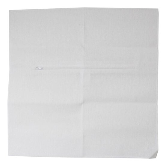 Vervaco White Cushion Back with Zipper image number 2