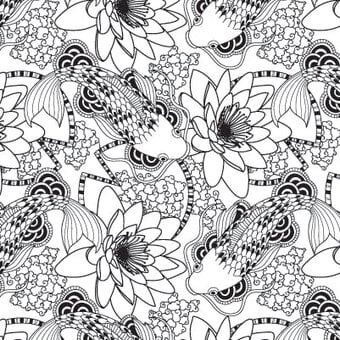 Koi Pond Pattern Free Download