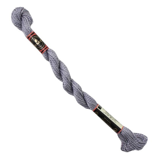 DMC Grey Pearl Cotton Thread Size 3 15m (318) image number 2