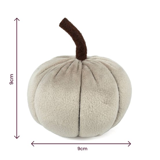 Grey Plush Pumpkin 9cm image number 4