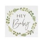 Ginger Ray Hey Baby Botanical Napkins 16 Pack image number 1