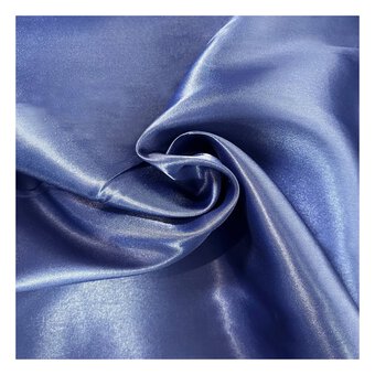 Navy Silky Satin Fabric by the Metre