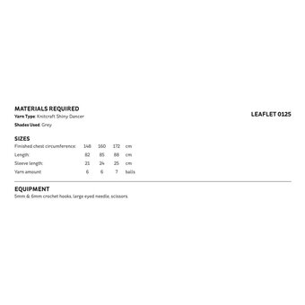 Knitcraft Open Work Kimono Digital Pattern 0125