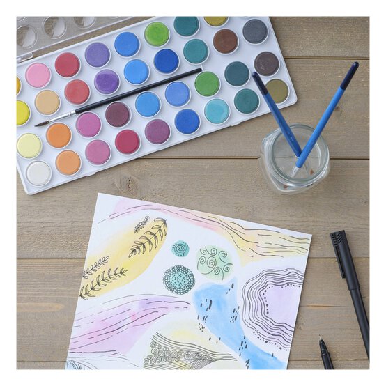 Watercolour Pans Set 36 Pieces image number 3