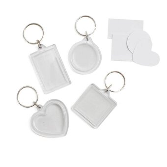 Photo Frame Keyrings 4 Pack