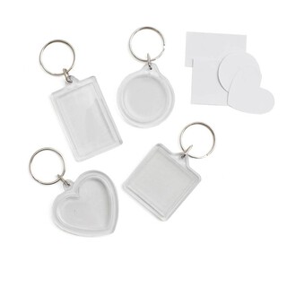 Photo Frame Keyrings 4 Pack