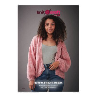 Knitcraft Balloon Sleeve Cardigan Digital Pattern 0192