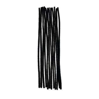 Black Pipe Cleaners 12 Pack