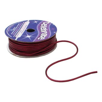Plum Lurex Edge Cord 1.6mm x 8m