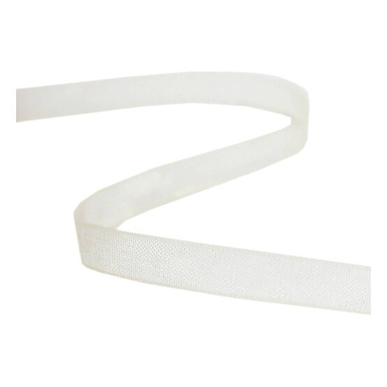 Ivory Organdie Ribbon 6mm x 8m image number 1