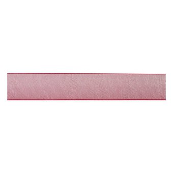 Wine Organdie Ribbon 12mm x 6m