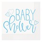 Blue Hearts Baby Shower Napkins&nbsp;16 Pack image number 1
