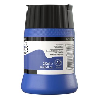 Daler-Rowney System3 Ultramarine Screen Printing Acrylic Ink 250ml