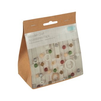 Trimits Festive Wooden Craft Accessories Kit 33 Pieces
