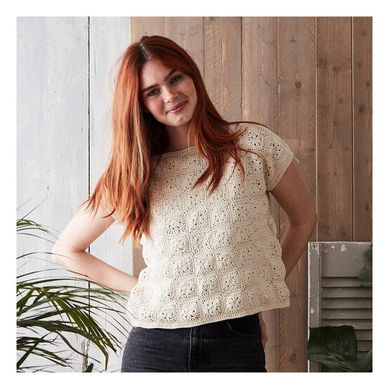 Knitcraft Granny Square Top Digital Pattern 0265 image number 2