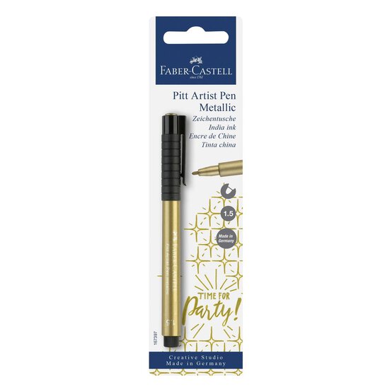 Faber-Castell Gold Metallic Pitt Artist Pen image number 1