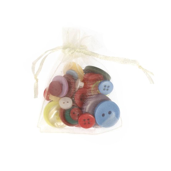 Ivory Organza Bags 50 Pack image number 2