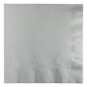 Silver Lunch Napkins 20 Pack image number 1