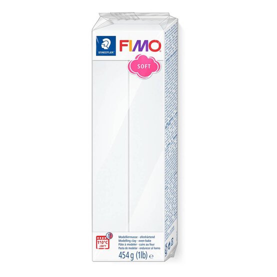 Fimo Soft White Modelling Clay 454g image number 1