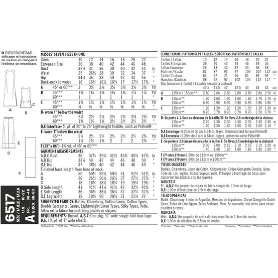 New Look Women's Separates Sewing Pattern 6517 image number 3