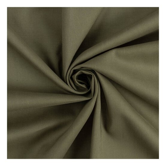 Olive Lawn Cotton Fabric by the Metre image number 1