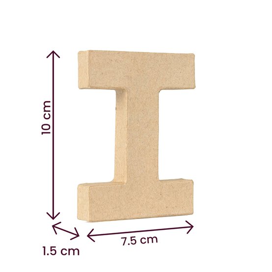 Mini Mache Letter I 10cm image number 5