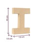 Mini Mache Letter I 10cm image number 5