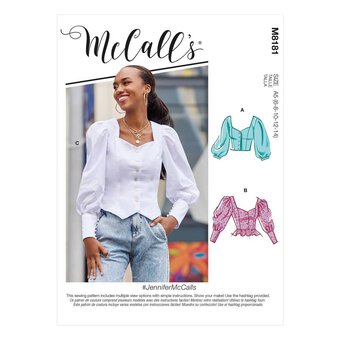 McCall&rsquo;s Jennifer Top Sewing Pattern M8181 (6-14)